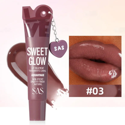 💄 Moisturizing Lip Gloss with Pendant Lipstick 💄