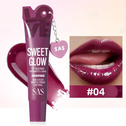 💄 Moisturizing Lip Gloss with Pendant Lipstick 💄
