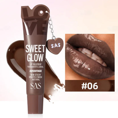 💄 Moisturizing Lip Gloss with Pendant Lipstick 💄
