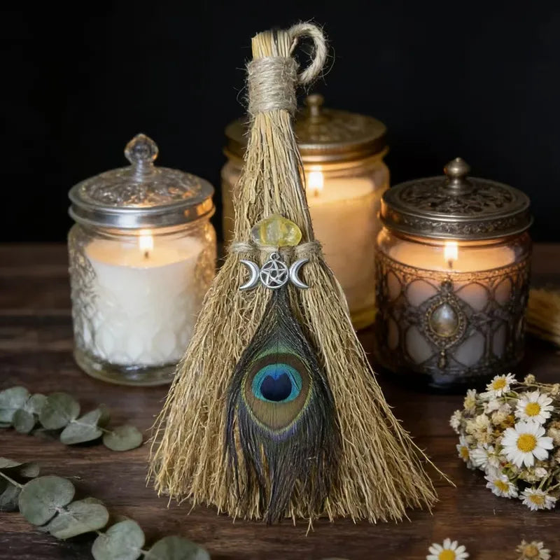 🧹✨ Besoms With Crystal Charms ✨🧹