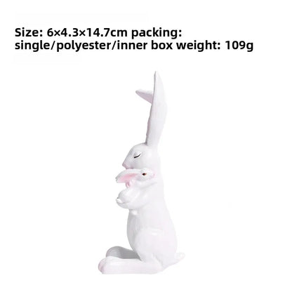 🐰 2pc Rabbit Resin Ornament Mother & Baby Set 🐰