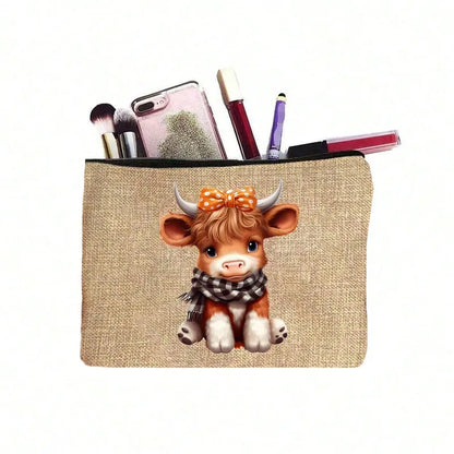 🐮💄 Highland Cow Cosmetic Bags 💄🐮