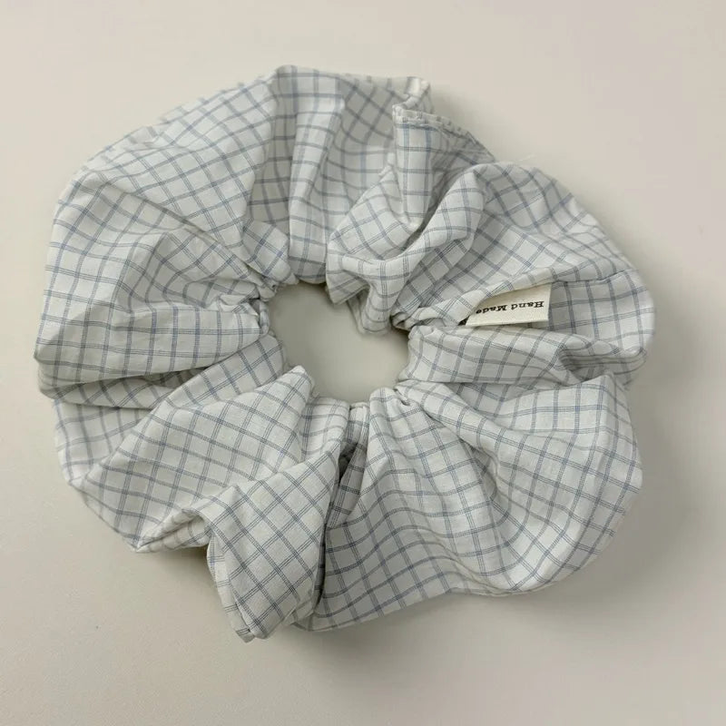 💙 10pc Sweet Plaid Hairband & Scrunchie Set 💙