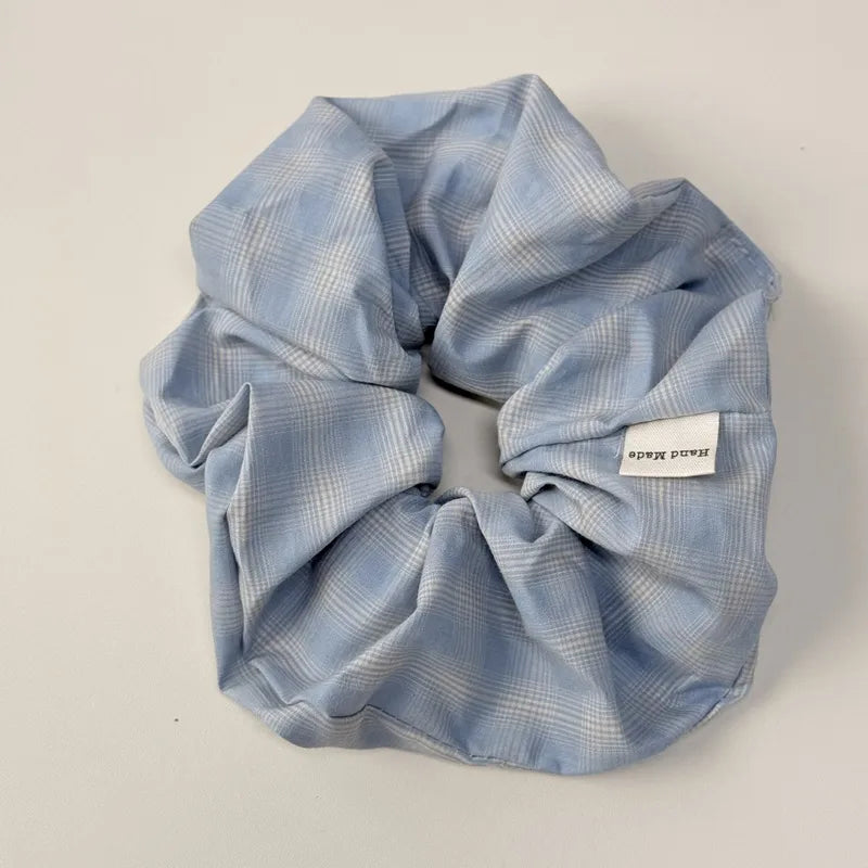 💙 10pc Sweet Plaid Hairband & Scrunchie Set 💙