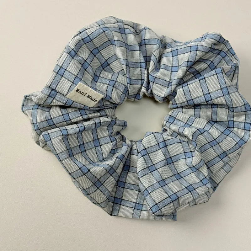 💙 10pc Sweet Plaid Hairband & Scrunchie Set 💙