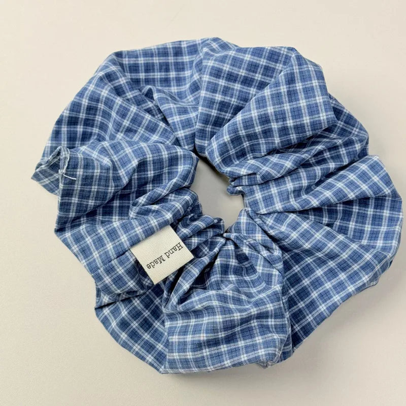 💙 10pc Sweet Plaid Hairband & Scrunchie Set 💙