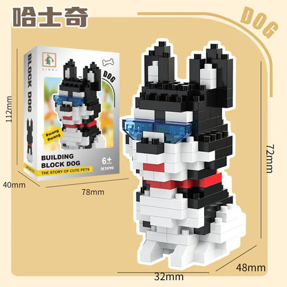 🐶🧩 Cute Mini Blocks Dog Building Toys 🧩🐶
