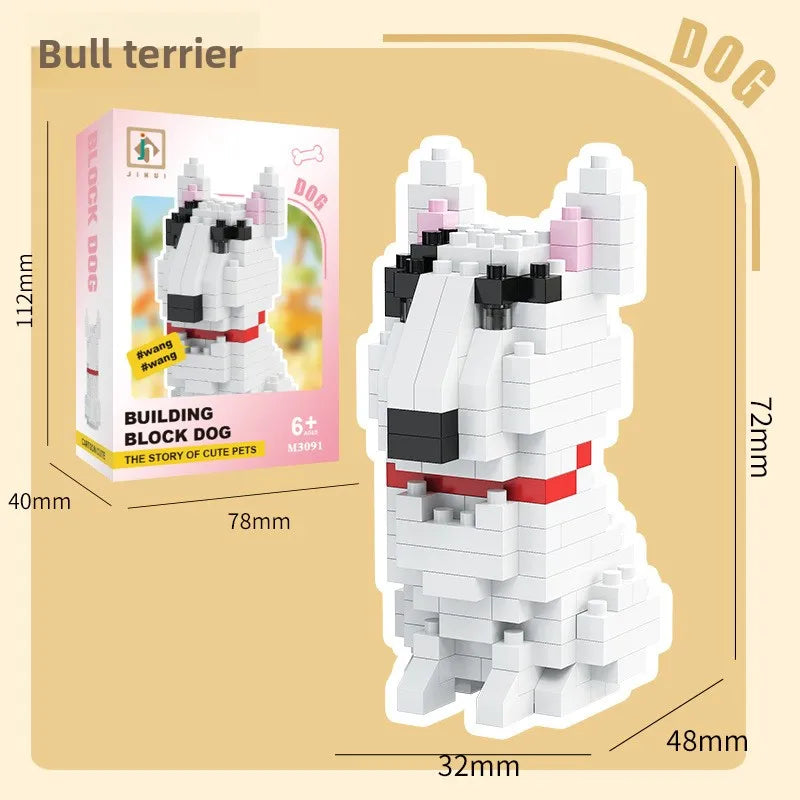 🐶🧩 Cute Mini Blocks Dog Building Toys 🧩🐶