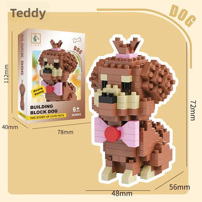 🐶🧩 Cute Mini Blocks Dog Building Toys 🧩🐶