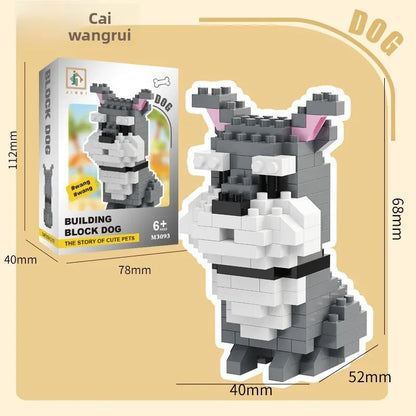 🐶🧩 Cute Mini Blocks Dog Building Toys 🧩🐶