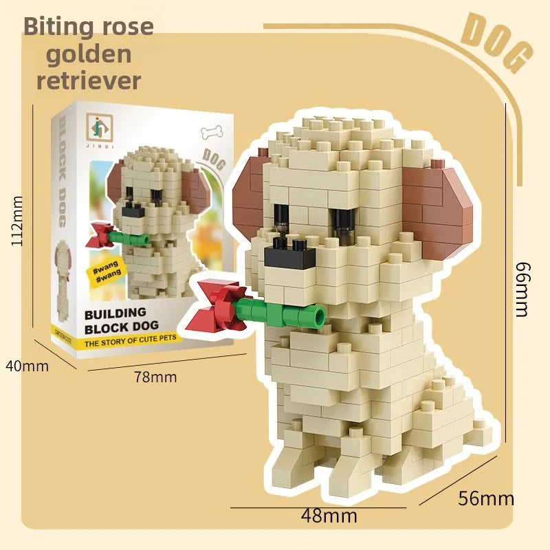 🐶🧩 Cute Mini Blocks Dog Building Toys 🧩🐶