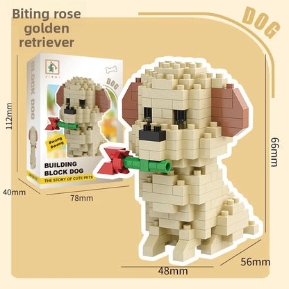 🐶🧩 Cute Mini Blocks Dog Building Toys 🧩🐶