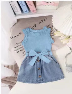 ☀️ 2pc Summer Girls Skirt Set ☀️