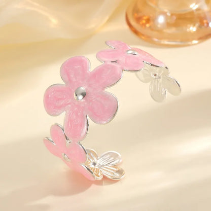 🌸 Enamel Flowers Iron Bangle 🌸