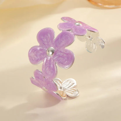 🌸 Enamel Flowers Iron Bangle 🌸