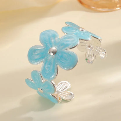 🌸 Enamel Flowers Iron Bangle 🌸