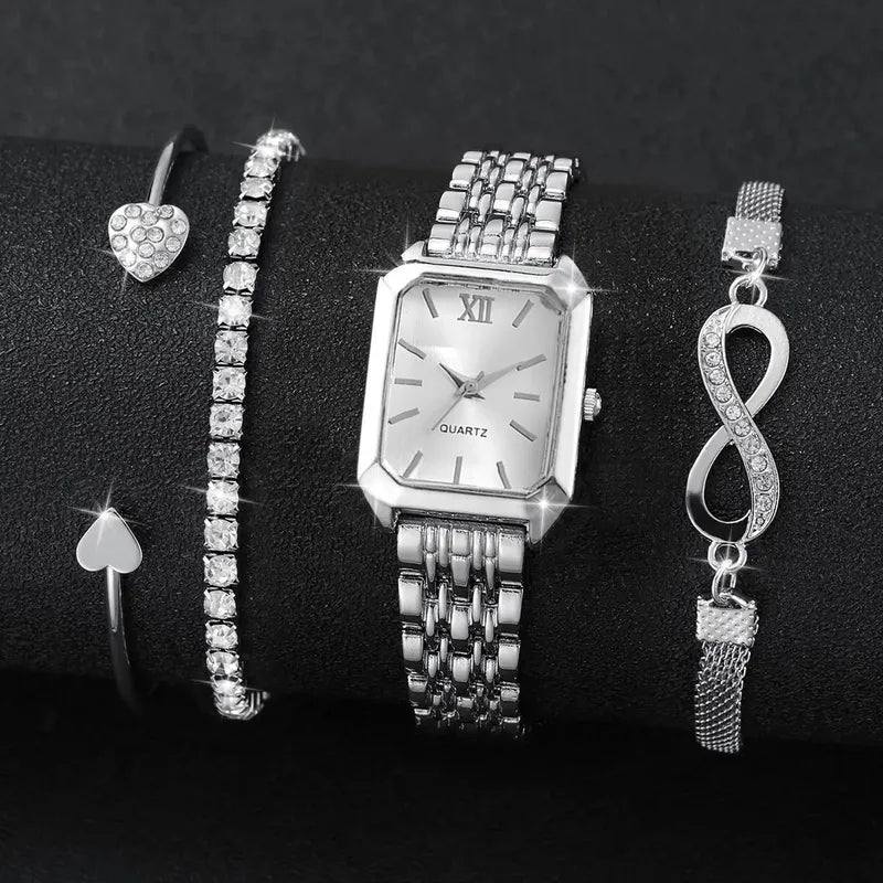 ⌚✨ Women's Quartz Watch & Jewellery Sets ✨💎