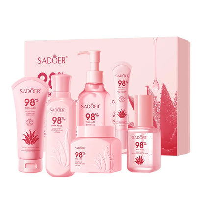 🌸 Natural Pink Aloe Facial Care Set 🌸