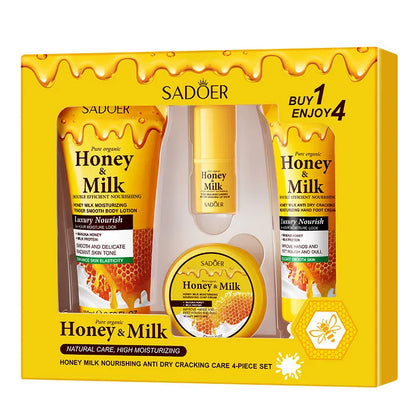 🍯🥛 4pc Honey & Milk Facial Care Set 🥛🍯