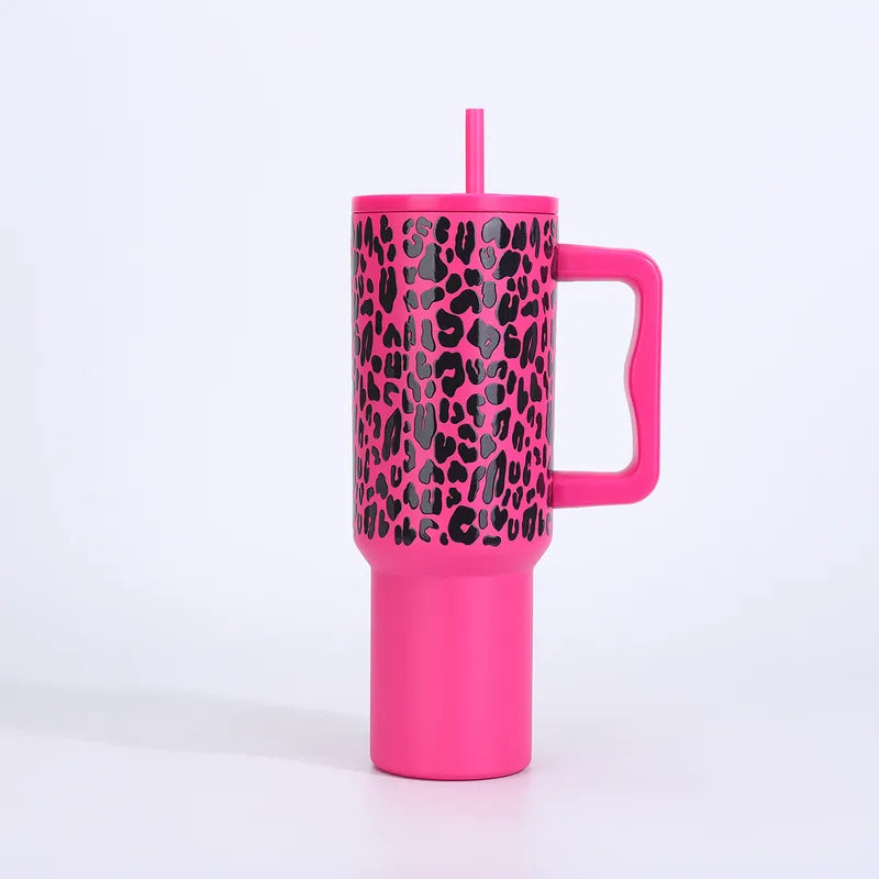 🐆 40oz Leopard Print Thermos Cups 🐆