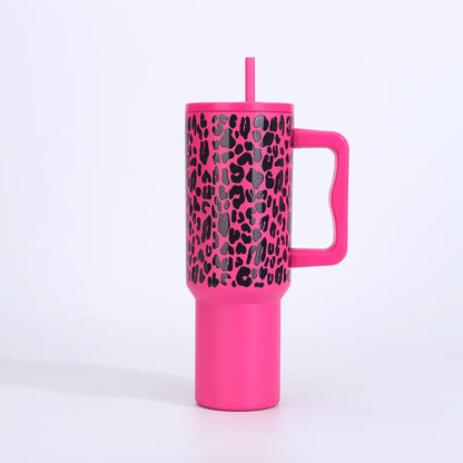 🐆 40oz Leopard Print Thermos Cups 🐆