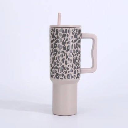 🐆 40oz Leopard Print Thermos Cups 🐆