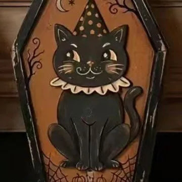 🎃🦇  15cm Wooden Halloween signs 🦇🎃