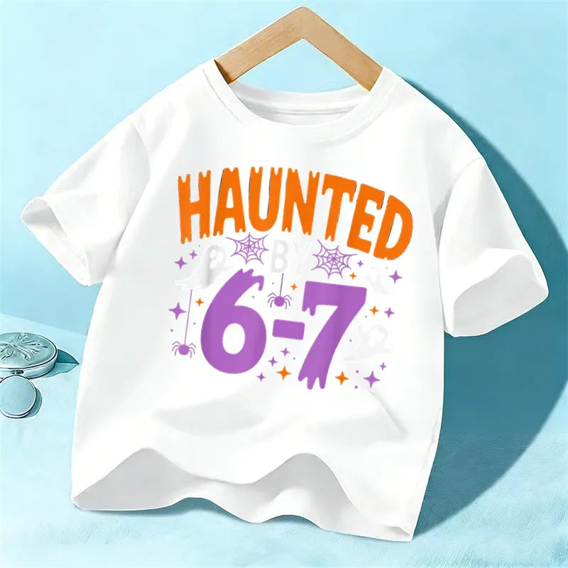 👻 "Haunted By 6/7" Kids T-Shirts (Multiple Colour Choices!) 👻