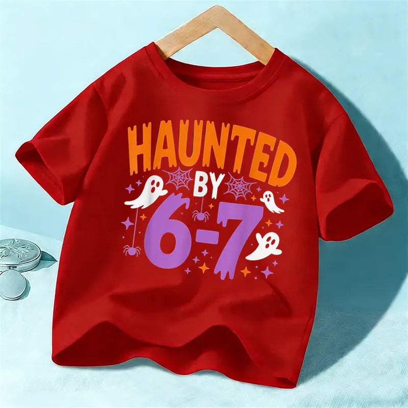 👻 "Haunted By 6/7" Kids T-Shirts (Multiple Colour Choices!) 👻