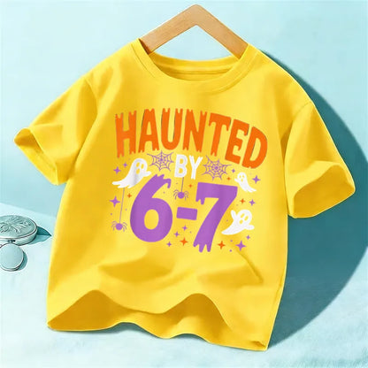 👻 "Haunted By 6/7" Kids T-Shirts (Multiple Colour Choices!) 👻