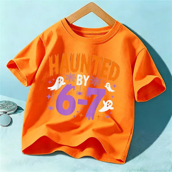 👻 "Haunted By 6/7" Kids T-Shirts (Multiple Colour Choices!) 👻