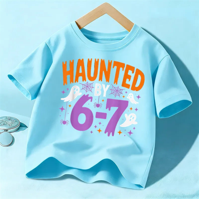 👻 "Haunted By 6/7" Kids T-Shirts (Multiple Colour Choices!) 👻