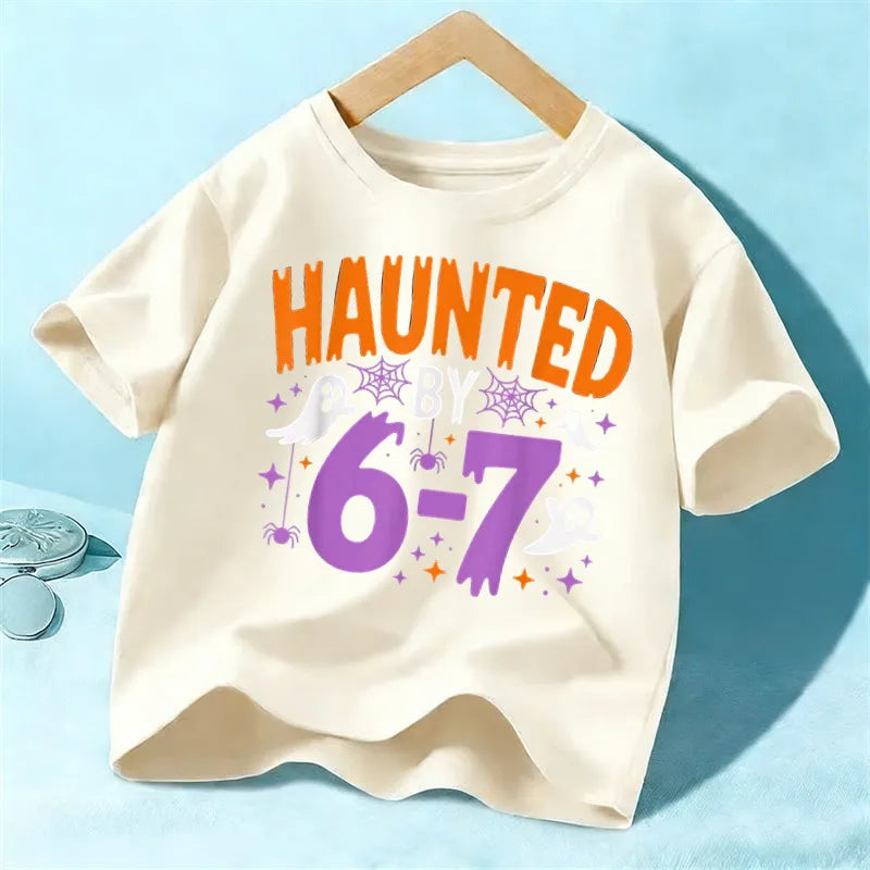 👻 "Haunted By 6/7" Kids T-Shirts (Multiple Colour Choices!) 👻