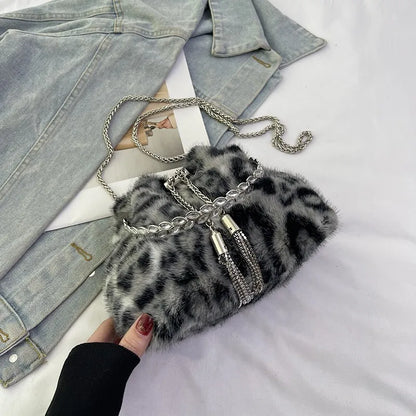 🐆 Leopard Print Plushie Bucket Handbags 🐆
