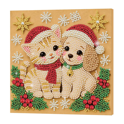 Christmas Pets Diamaond Paintings 20*20cm (Multiple Designs!)