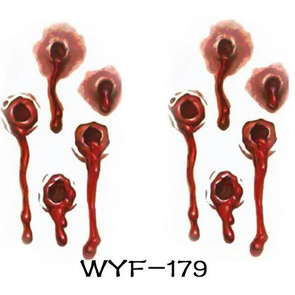 🩸 3 Sheets of Gory Halloween Makeup Looks 🩸
