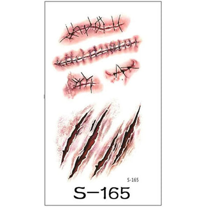 🩸 3 Sheets of Gory Halloween Makeup Looks 🩸