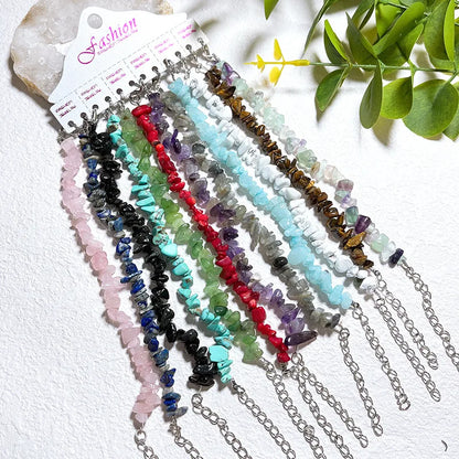 ✨ Natural Crystal Gemstone Chip Bracelets ✨