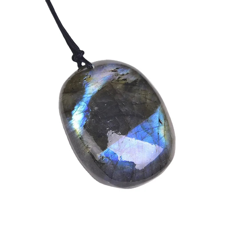 ✨ Natural Labradorite Crystal Pendant Necklace ✨