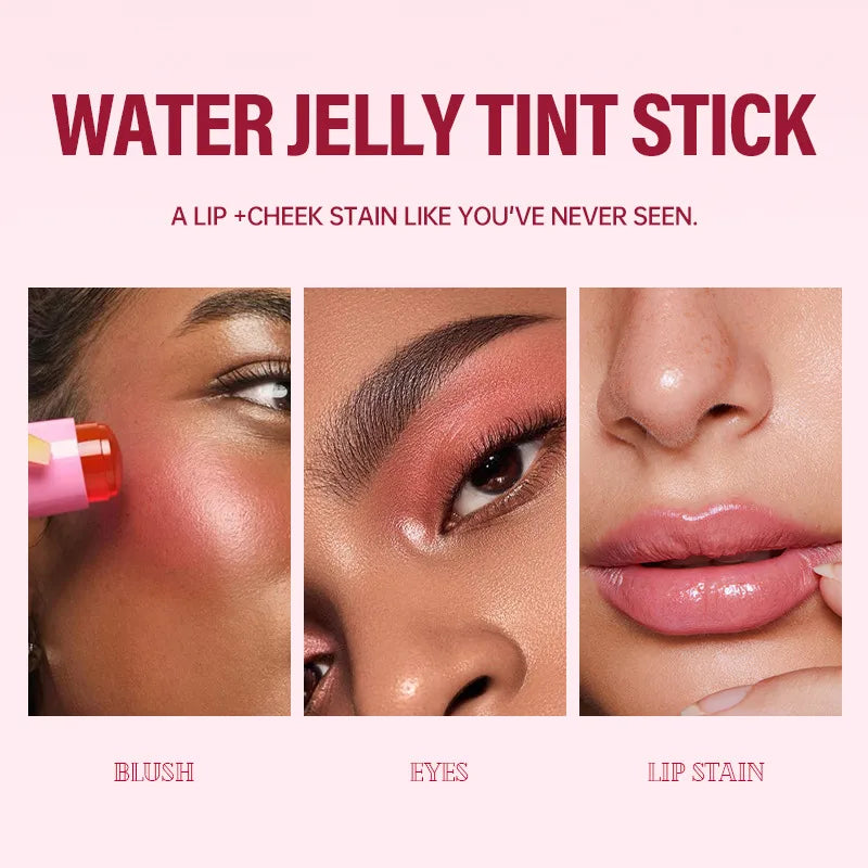 🌸 Jelly Blush Lipstick Stick Cheek Highlighter 🌸