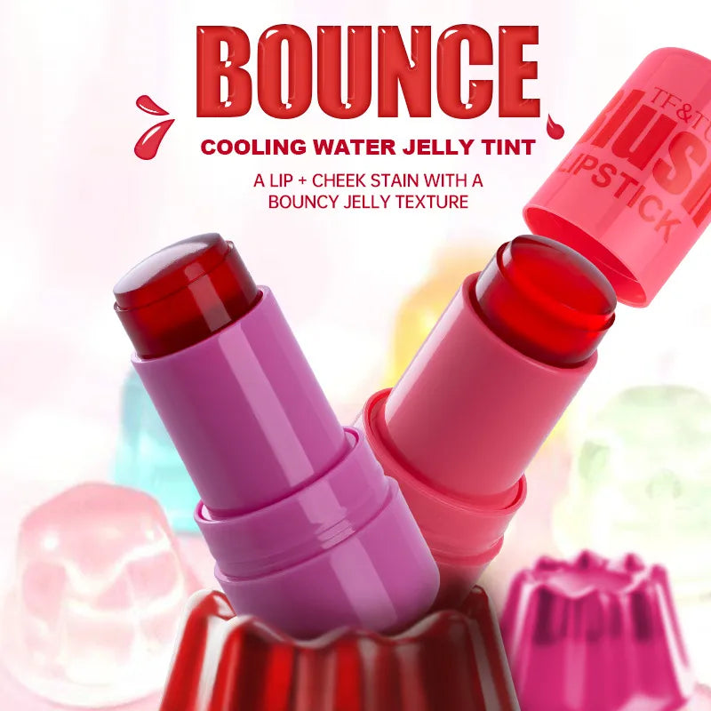 🌸 Jelly Blush Lipstick Stick Cheek Highlighter 🌸