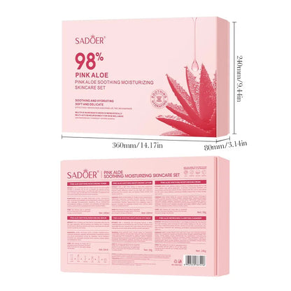 🌸 Natural Pink Aloe Facial Care Set 🌸