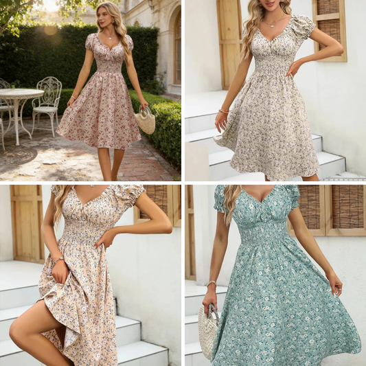🌸 Ditsy Floral Sleeveless V-Neck Dress 🌸