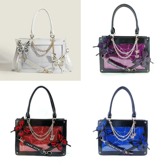🦋🕷️ Gothic Butterfly Handbags 🕷️🦋