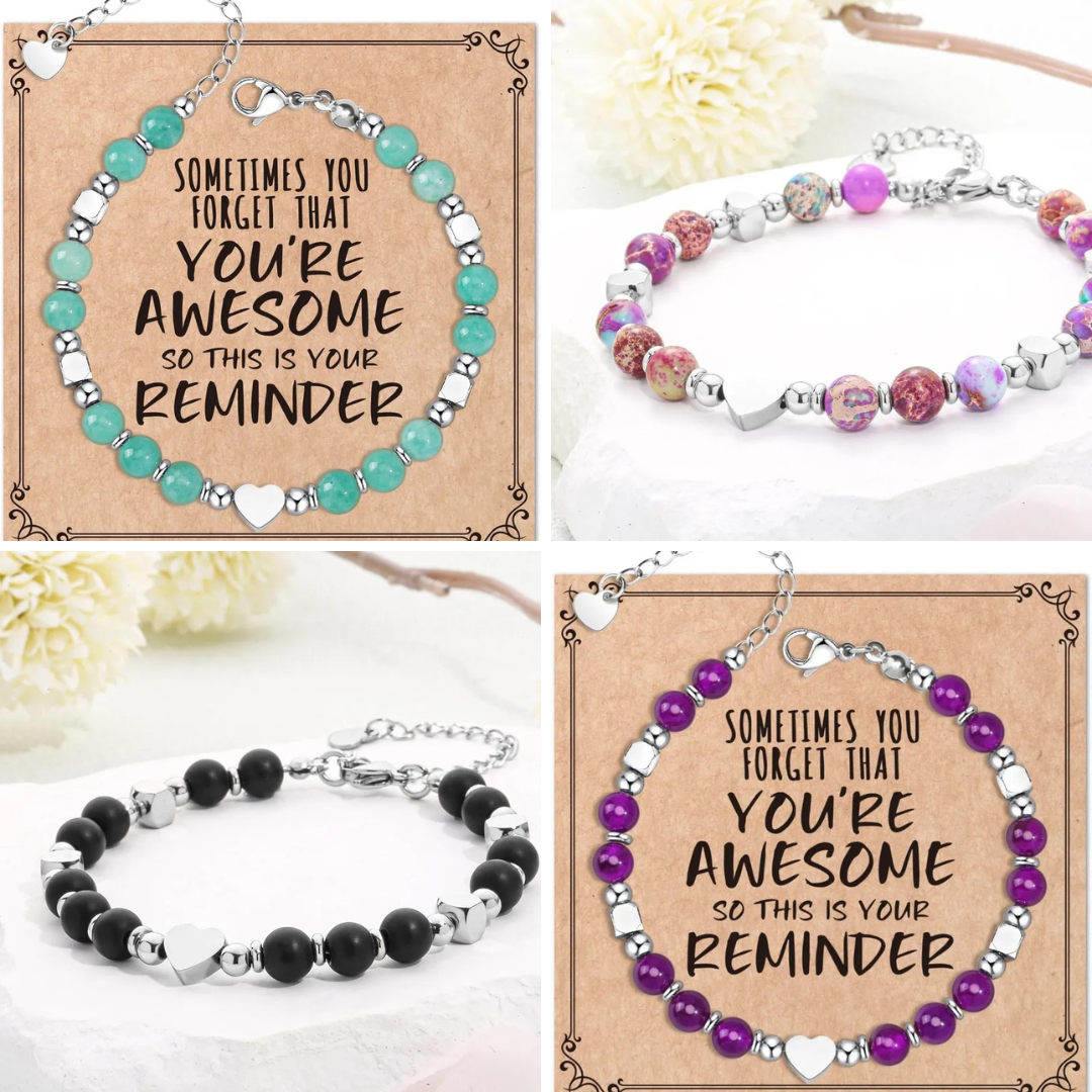 🌟 Natural Stone Bracelet & Gift Card 🌟