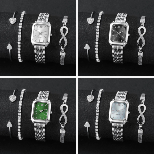 ⌚✨ Women's Quartz Watch & Jewellery Sets ✨💎