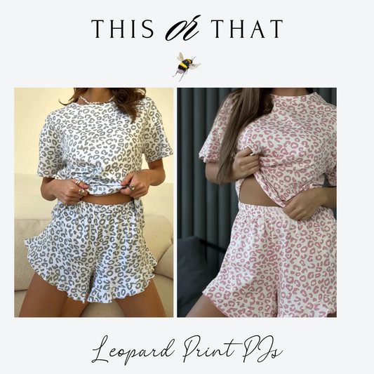 🐆 Leopard Print Short PJs