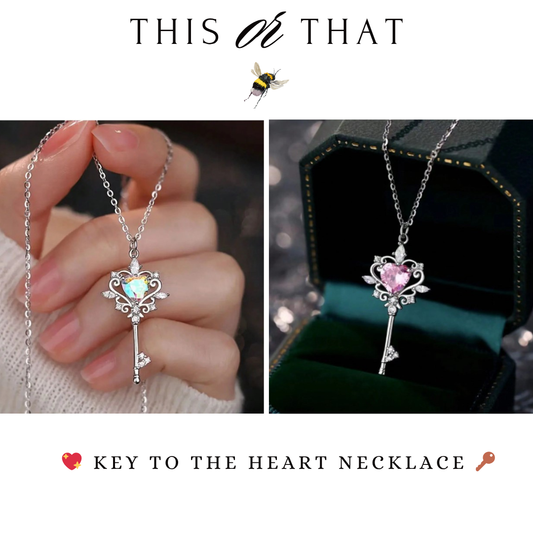 💖 Key to the Heart & Angel Wings Necklaces 🔑