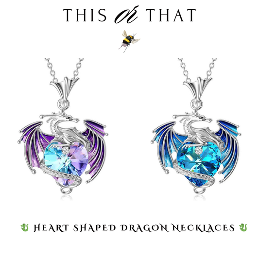 🐉 Heart Shaped Dragon Necklaces 🐉