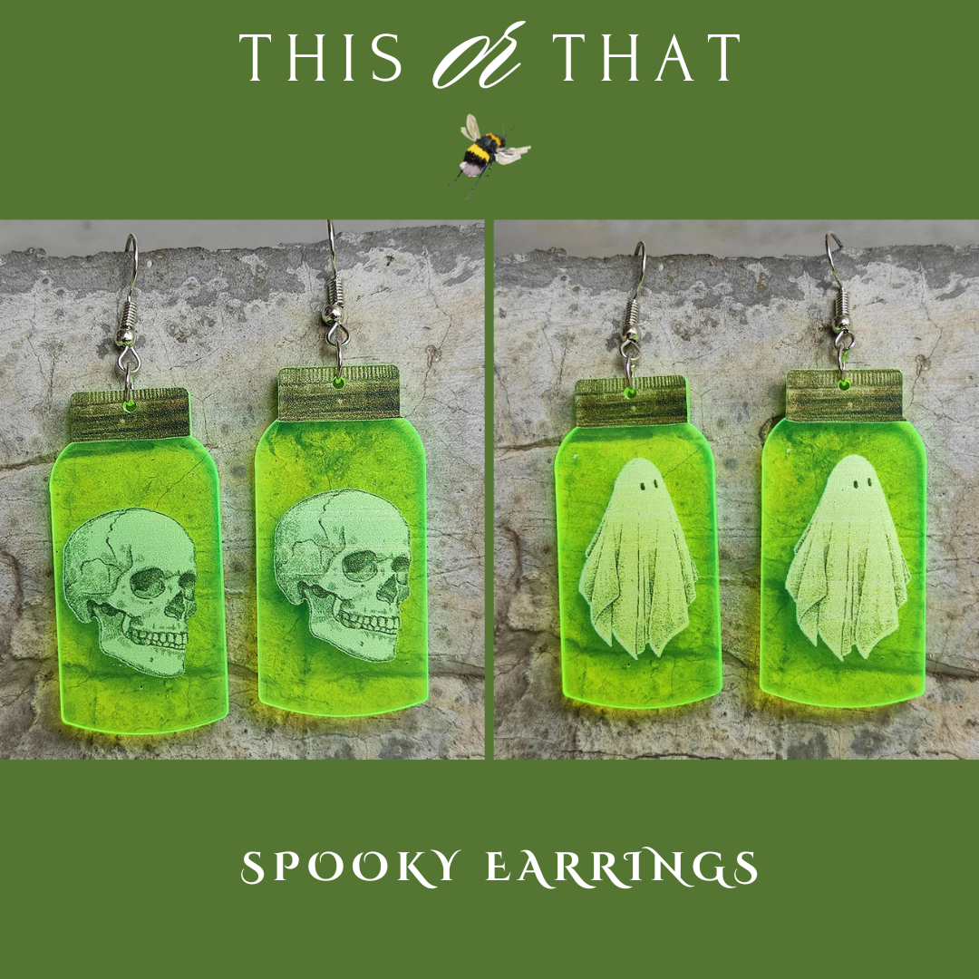 👻  Spooky Earrings 💀